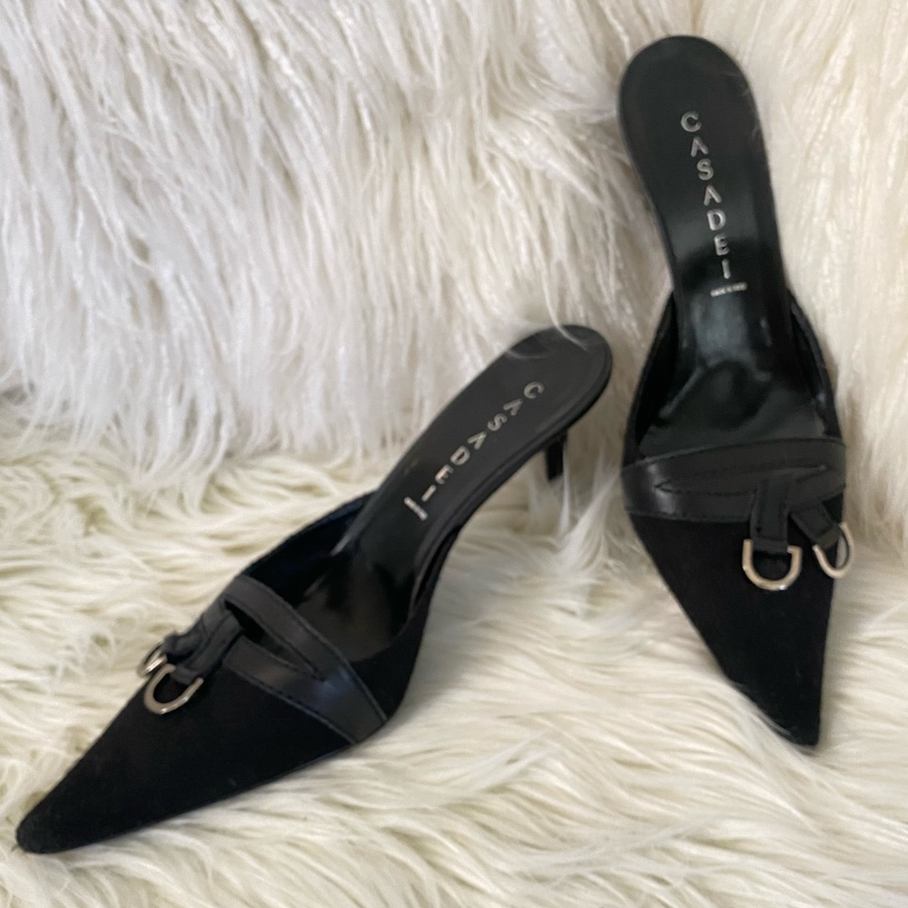Casadei black heels